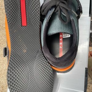 Black trim and Green Prada shoe size 9